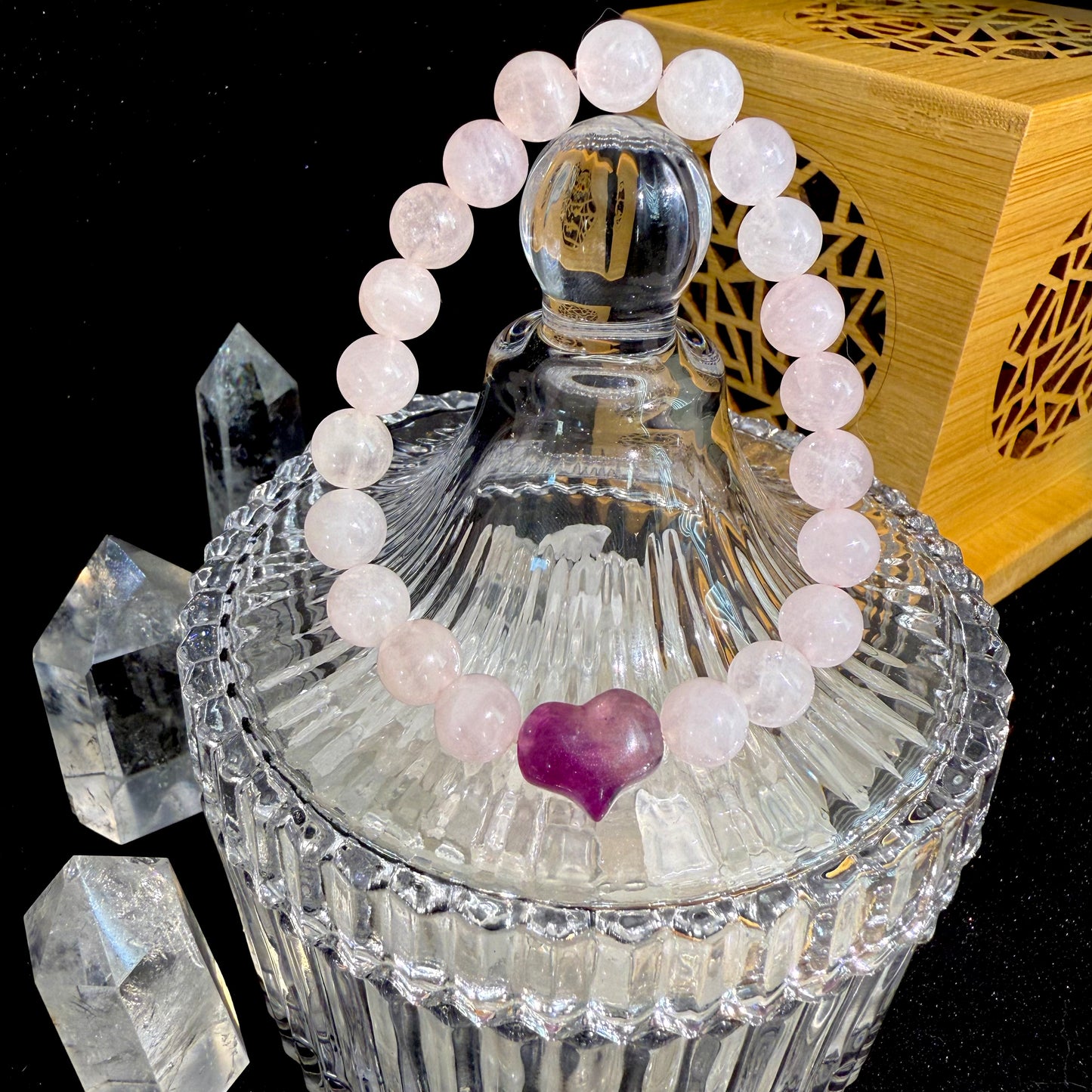 Natural Rose Quartz (Blushing Heart)