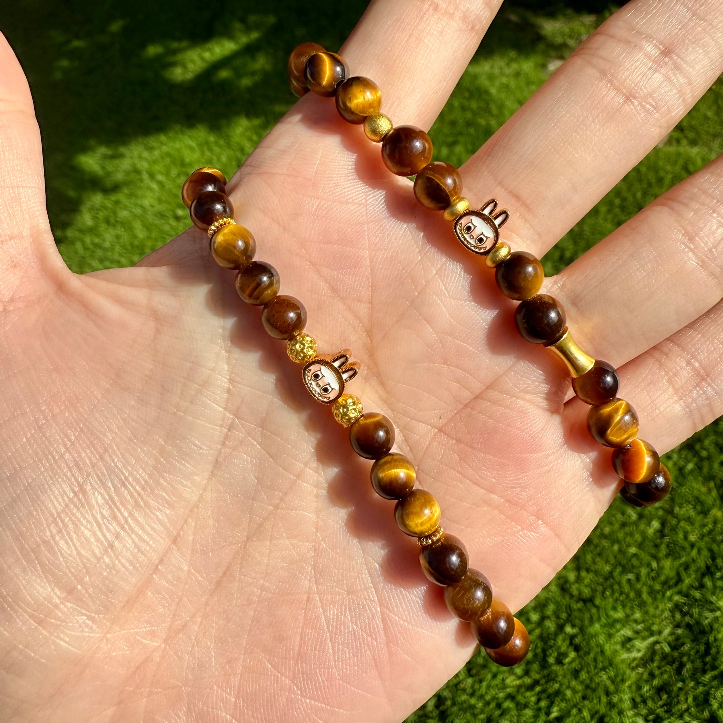 Labubu Natural Tiger Eye Bracelet